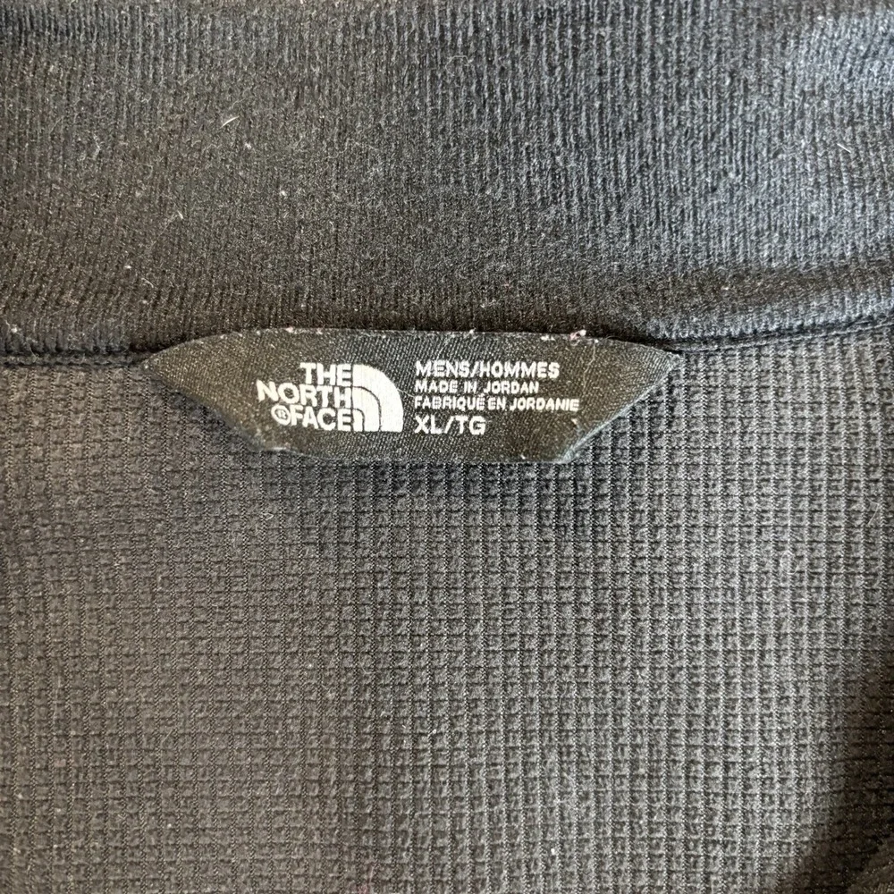 The North Face Jacket Mens‎ Xl Full Zip Up Black Polyester Softshell